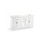 Hadron™ 60" Bathroom Vanity Cabinet With Sinks And Quartz Top