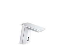 Geometric Touchless Single-Hole Lavatory Faucet With Insight™ Sensor Technology, Dc-Powered, Less Drain, 0.35 Gpm