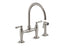 Edalyn™ By Studio Mcgee Two-Hole Bridge Kitchen Sink Faucet With Side Sprayer
