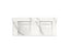 Constellation™ 60" Wall-Mount Basin Lavatory System With Backsplash