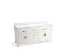 Kresla™ 72" Bathroom Vanity Cabinet With Sinks And Quartz Top
