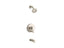 Pitch® Rite-Temp® Bath And Shower Trim Kit With Push-Button Diverter And Lever Handle, 2.5 Gpm