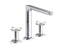 002™ Deck-Mount Bath Faucet, White Carrara