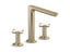 002™ Deck-Mount Bath Faucet, White Carrara