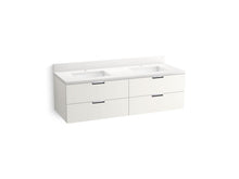 Maxstow™ 60" Wall-Hung Bathroom Vanity Cabinet With Sink And Quartz Top