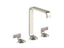 Guise™ Widespread Sink Faucet, Tall Spout, Light Dusty Wave Lever Handles