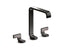 Guise™ Widespread Sink Faucet, Tall Spout, Light Dusty Wave Lever Handles