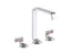 Guise™ Widespread Sink Faucet, Tall Spout, Light Dusty Wave Lever Handles