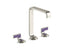 Guise™ Widespread Sink Faucet, Tall Spout, Deep Violet Diamond Lever Handles