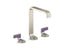 Guise™ Widespread Sink Faucet, Tall Spout, Deep Violet Diamond Lever Handles