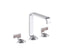 Guise™ Widespread Sink Faucet, Standard Spout, Light Dusty Wave Lever Handles