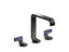 Guise™ Widespread Sink Faucet, Standard Spout, Deep Violet Diamond Lever Handles