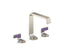 Guise™ Widespread Sink Faucet, Standard Spout, Deep Violet Diamond Lever Handles