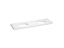 Silestone® 73" Quartz Vanity Top With Two Oval Cutouts