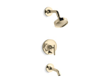 Purist® Rite-Temp® Bath And Shower Trim Kit With Push-Button Diverter And Lever Handle, 2.5 Gpm