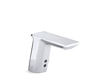 Geometric Touchless Single-Hole Lavatory Faucet With Insight™ Sensor Technology And Temperature Mixer, Hes-Powered, Less Drain, 0.35 Gpm