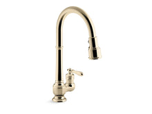 Artifacts® Pull-Down Kitchen Sink Faucet With Three-Function Sprayhead