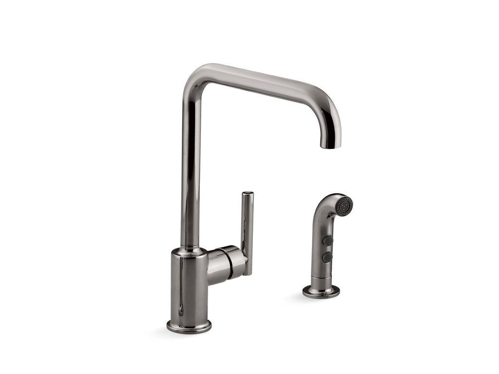 Purist® Single-Handle Kitchen Sink Faucet With Side Sprayer