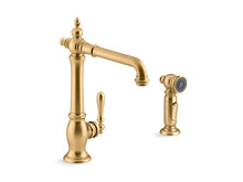 Artifacts® Single-Handle Kitchen Sink Faucet With Side Sprayer