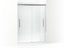 Pleat® 79-1/16" H Sliding Shower Door With 5/16"-Thick Glass