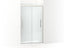 Pleat® Frameless Sliding Shower Door, 79-1/16" H X 44-5/8 - 47-5/8" W, With 5/16" Thick Frosted Glass