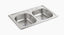 Middleton® 33" Top-Mount Double-Bowl Kitchen Sink