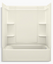 Ensemble™ Medley® 60" X 30" Vikrell® Bath/Shower With Aging In Place Backerboards, Right Drain