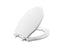 Hampstead® Colored Wood Toilet Seat, Elongated, With Brushed Nickel Trim