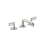 One™ Sink Faucet, Low Spout, White Carrara Handles