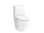 Brazn® One-Piece Compact Elongated Toilet With Skirted Trapway, Dual-Flush