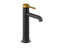 27003-4-BMB - Matte Black with Moderne Brass | KOHLER | GROF USA