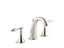 Finial® Widespread bathroom sink faucet with lever handles