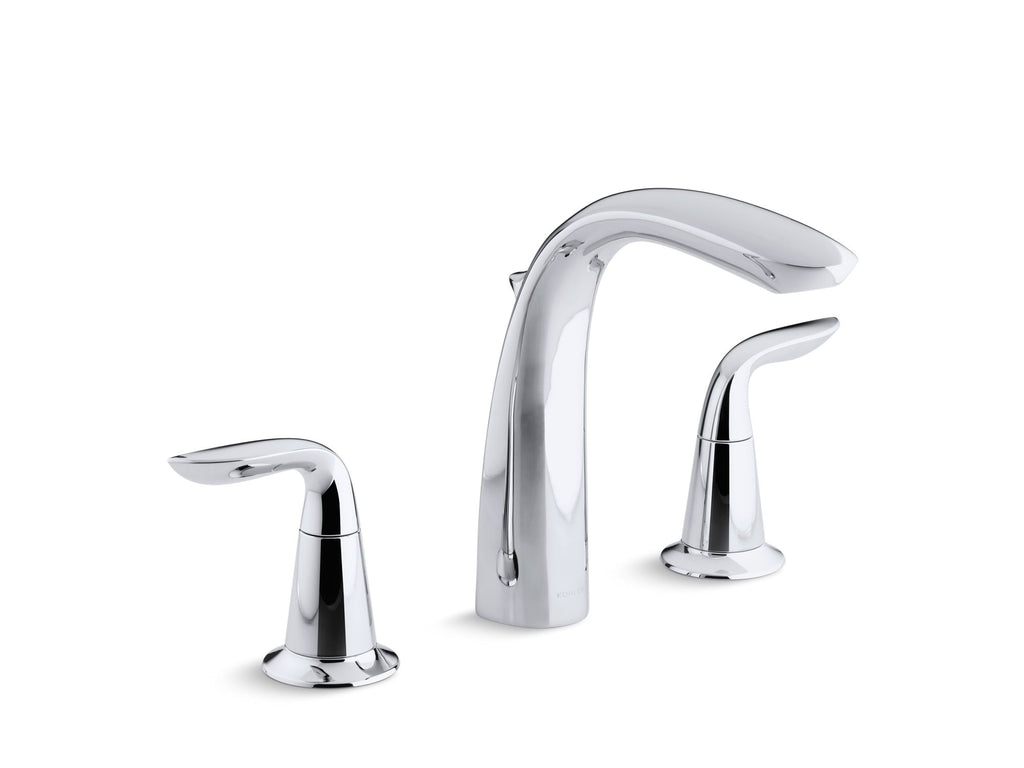 Refinia® Bath faucet trim with high-arch diverter spout and lever handles, valve not included