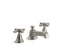 Pinstripe® Widespread bathroom sink faucet with cross handles