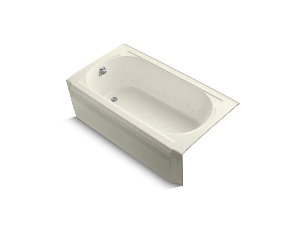 Memoirs® 60" X 33-3/4" Alcove Bubblemassage™ Air Bath With Biscuit Airjet Color Finish And Left-Hand Drain