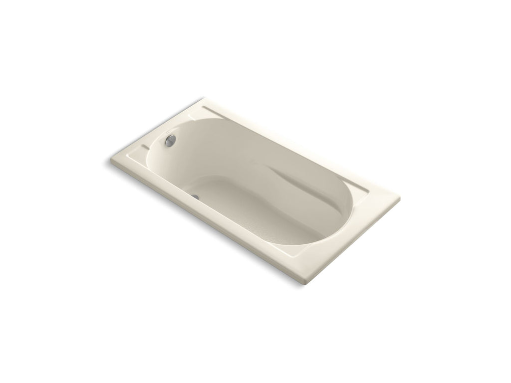 Devonshire® 60" x 32" drop-in bath with Bask(R) heated surface and reversible drain