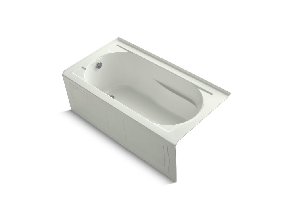 Devonshire® 60" x 32" alcove bath with Bask(R) heated surface, integral apron and left-hand drain