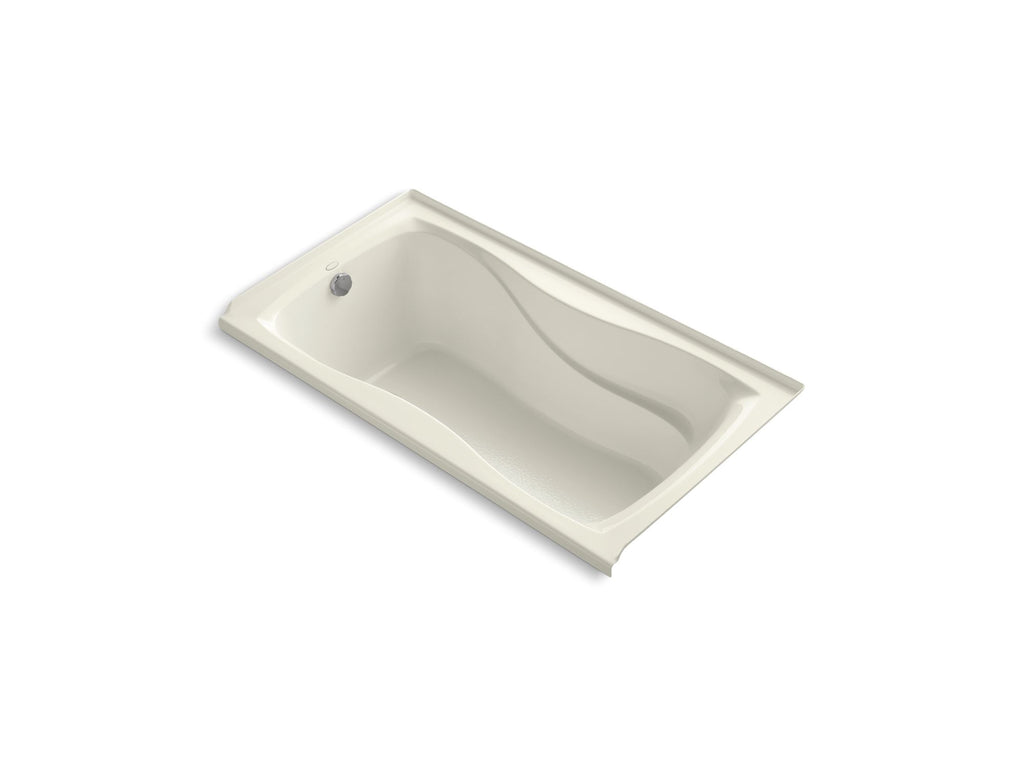 Hourglass® 32 60" x 32" alcove bath with integral flange and left-hand drain