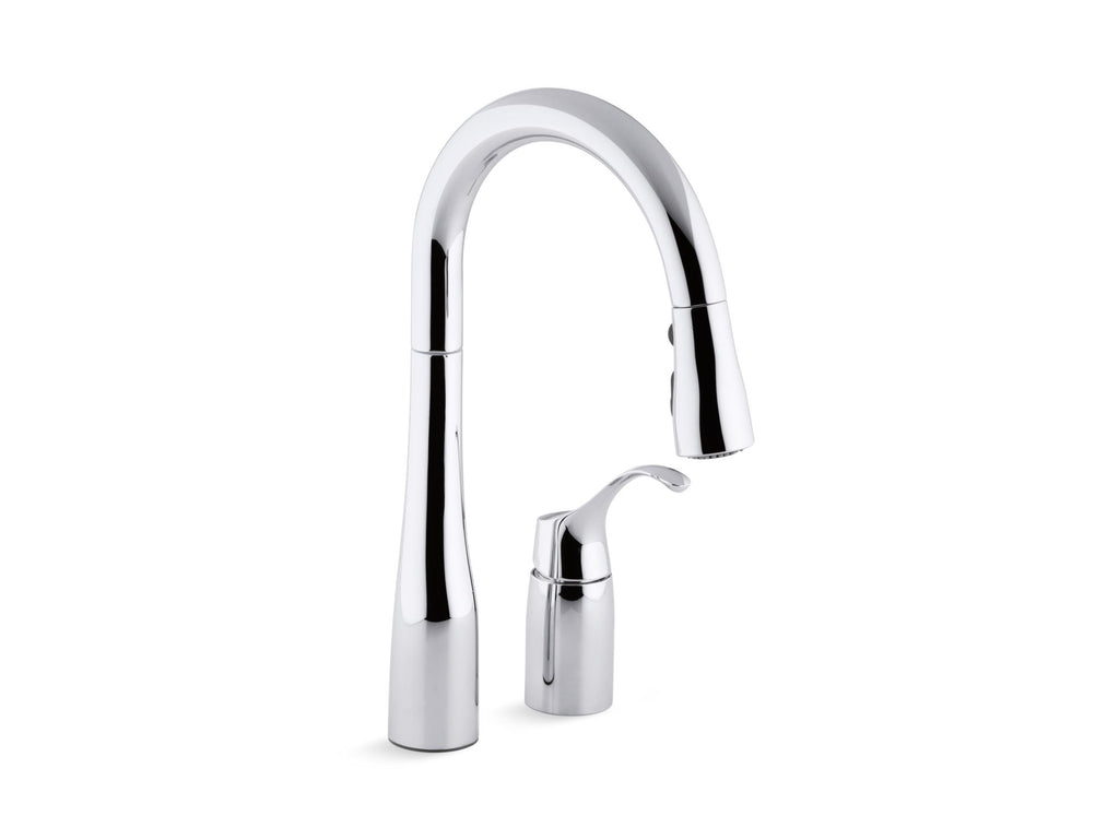 Simplice® Pull-Down Bar Sink Faucet With Three-Function Sprayhead
