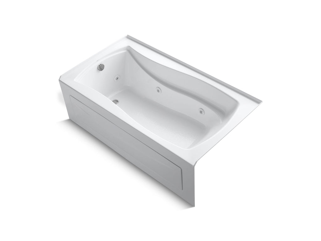 Mariposa® 66" X 36" Alcove Whirlpool Bath With Bask® Heated Surface, Left Drain