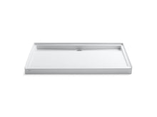 Groove® 60" X 36" Alcove Shower Base, Center Drain
