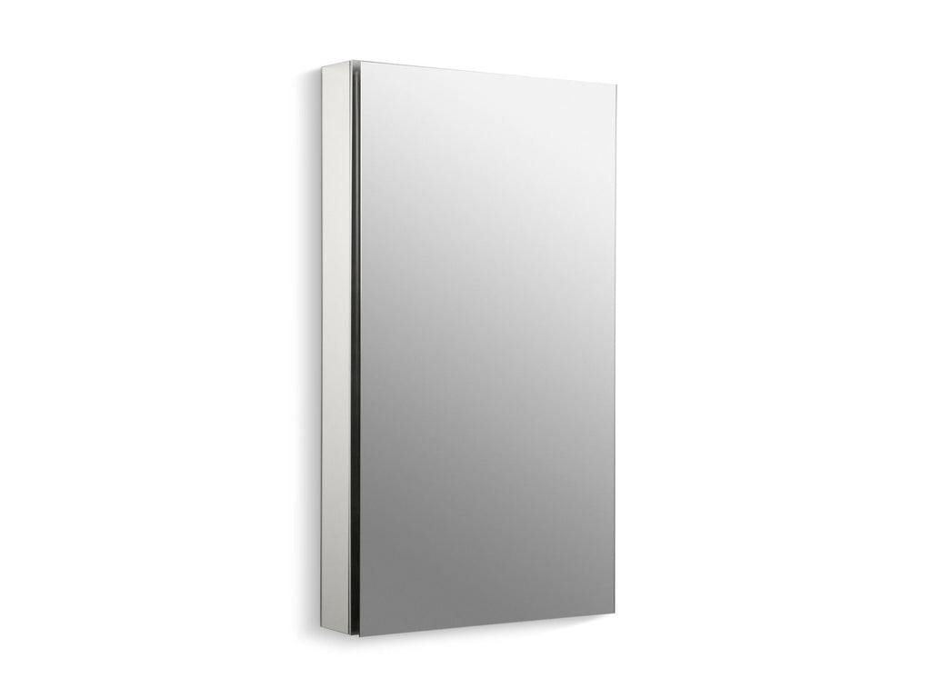 Catalan® 20-1/8" W X 36-1/8" H Aluminum Single-Door Medicine Cabinet With 170 Degree Hinge
