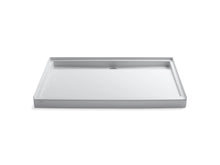 Groove® 60" X 42" Alcove Shower Base, Rear Center Drain