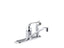 Coralais® Single-Handle Kitchen Sink Faucet With Sidespray Through Escutcheon And 8-1/2
