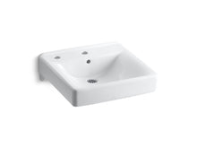 Soho® 20" X 18" Wall-Mount/Concealed Arm Carrier Bathroom Sink Left-Hand Soap Dispenser Hole