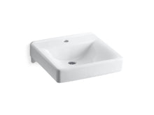 Soho® 20" X 18" Wall-Mount/Concealed Arm Carrier Bathroom Sink With Single Faucet Hole