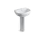 Wellworth® Pedestal bathroom sink with single faucet hole