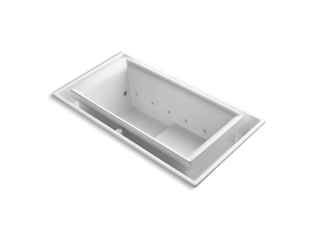Sok® 63" X 31-1/2" Drop-In Effervescence Bath With Chromatherapy And Left-Hand Drain