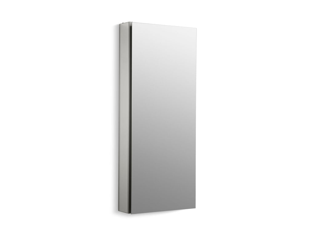 Catalan® 15" W X 36-1/8" H Aluminum Single-Door Medicine Cabinet With 170 Degree Hinge