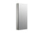 Catalan® 15" W X 36-1/8" H Aluminum Single-Door Medicine Cabinet With 170 Degree Hinge